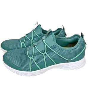 Vionic Brisk Jada Green Mesh Slipon Comfortable Sneakers Size 8